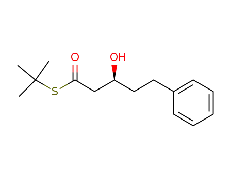 Molecular Structure of 128806-22-4 (S-tert-butyl (3S)-3-hydroxy-5-phenylpentanethioate)
