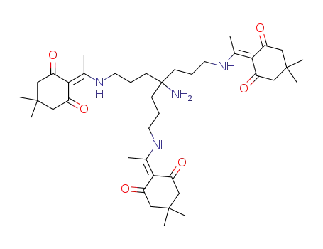 4-amino-1,7-bis{N-[1-(4,4-dimethyl-2,6-dioxocyclohexylidene)ethyl]amino}-4-{3-N-[1-(4,4-dimethyl-2,6-dioxocyclohexylidene)ethyl]amino}propylheptane