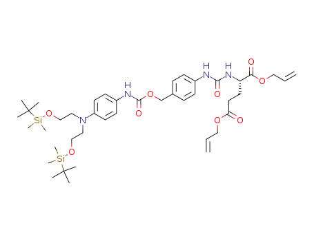 diallyl 4-{[4'-bis(2''-tert-butyldimethylsilyloxyethyl)aminophenyl]carbamoyloxymethyl}phenylcarbamoyl-L-glutamate