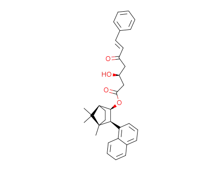 (4R)-4,7,7-trimethyl-3-exo-(1-naphthyl)bicyclo<2.2.1>heptan-2-exo-yl (E,3S)-3-hydroxy-5-oxo-7-phenyl-6-heptenoate