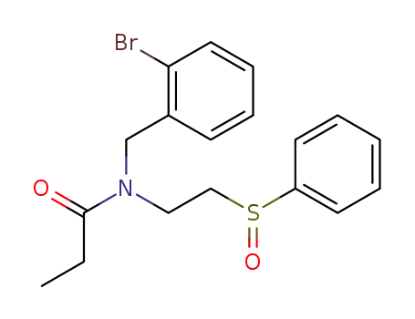 <i>N</i>-(2-benzenesulfinyl-ethyl)-<i>N</i>-(2-bromo-benzyl)-propionamide