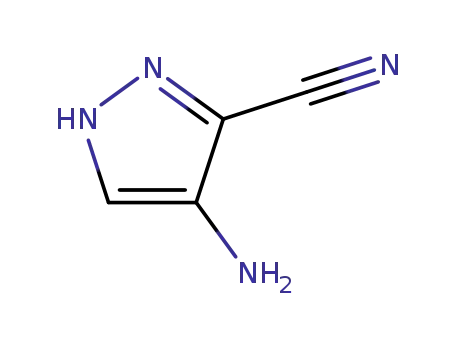 Molecular Structure of 68703-67-3 (1H-PYRAZOLE-3-CARBONITRILE, 4-AMINO-)
