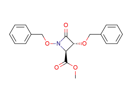 Methyl(2S-trans)-1,3-bis-(phenylmethoxy)-4-oxo-2-azetidine-carboxylate