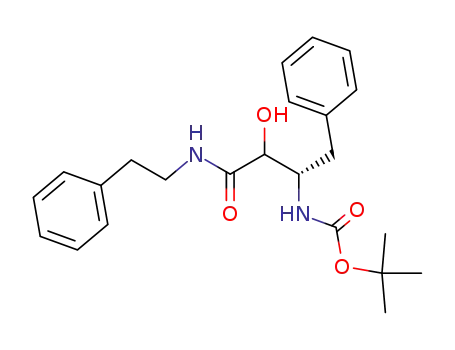 tert-butyl 2(S)-3(RS)-hydroxy-4-oxo-4-(phenylethylamino)-1-phenylbutan-2-ylcarbamate