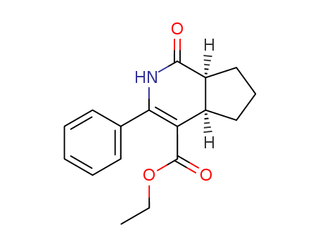 1H-Cyclopenta[c]pyridine-4-carboxylic acid,  2,4a,5,6,7,7a-hexahydro-1-oxo-3-phenyl-, ethyl ester