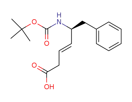 (S)-5-<(tert-Butoxycarbonyl)amino>-6-phenyl-(E)-3-hexenoic acid