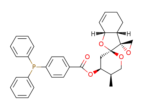 (2R,2'S,3'aR,7'aR,4''S,5''R)-4''-<<4-(diphenylphosphino)benzoyl>oxy>-5''-methyl-3'a,6',7',7'a,3'',4'',5'',6''-octahydrodispiro<oxirane-2,3'(2'H)-benzofuran-2',2''-<2H>-pyran>
