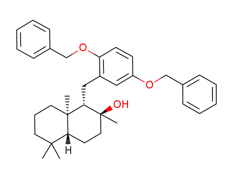 (+)-yahazunol dibenzyl ether