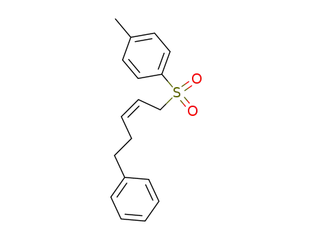 Molecular Structure of 100696-66-0 (1-Methyl-4-((Z)-5-phenyl-pent-2-ene-1-sulfonyl)-benzene)
