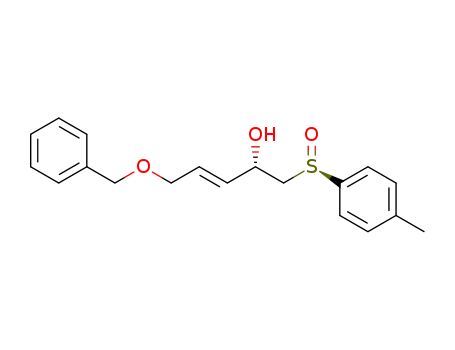 5-benzyloxy-1-(S<sub>R</sub>)-(4-methylphenylsulfinyl)-(2R,3E)-penten-2-ol