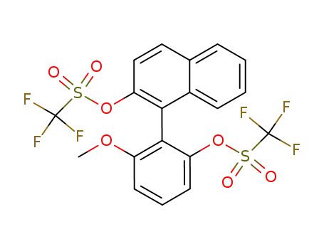 Molecular Structure of 428861-10-3 (5',6'-benzo-6-methoxy-2,2'-biphenol bis-triflate)
