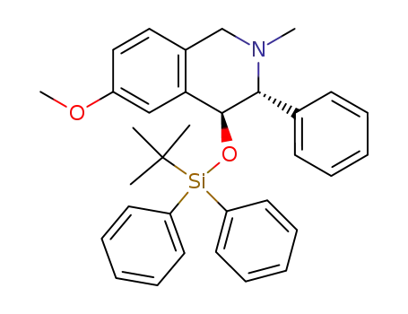 (3R,4S)-(+)-4-(tert-butyldiphenylsilyloxy)-6-methoxy-N-methyl-3-phenyl-1,2,3,4-tetrahydroisoquinoline