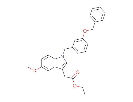 1H-Indole-3-acetic acid,
5-methoxy-2-methyl-1-[[3-(phenylmethoxy)phenyl]methyl]-, ethyl ester