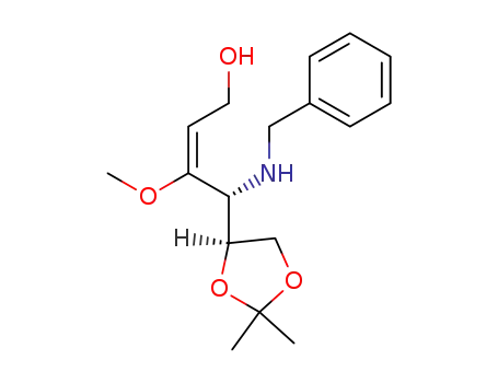 (E)-(4R,4'S)-4-benzylamino-4-(2',2'-dimethyl-1',3'-dioxolan-4'-yl)-3-methoxybut-2-en-1-ol