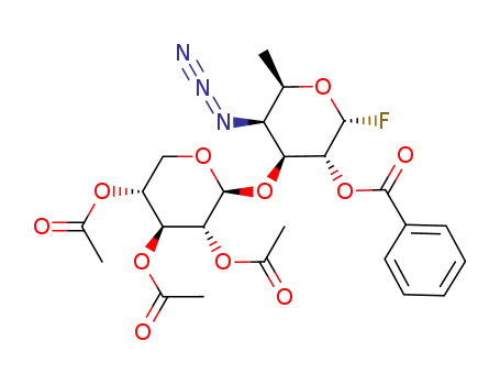 4-azido-2-O-benzoyl-4,6-dideoxy-3-O-(2,3,4-tri-O-acetyl-β-D-xylopyranosyl)-α-D-galactopyranosyl fluoride
