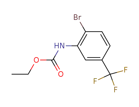 Molecular Structure of 336608-64-1 (N-(2-bromo-5-trifluoromethylphenyl)carbamic acid ethyl ester)