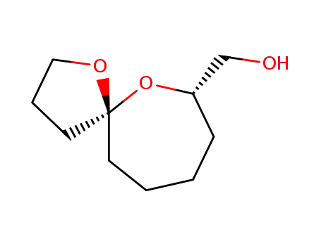 Molecular Structure of 135158-83-7 ((5R,7S)-1-(1,6-Dioxa-spiro[4.6]undec-7-yl)-methanol)