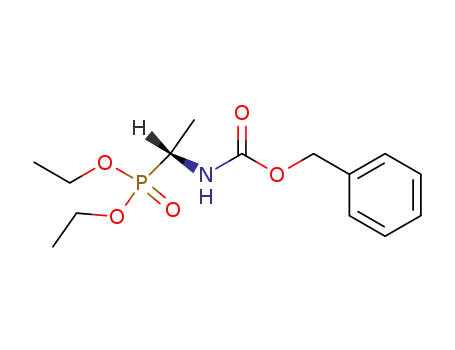 Molecular Structure of 98857-08-0 (Carbamic acid, [(1R)-1-(diethoxyphosphinyl)ethyl]-, phenylmethyl ester)