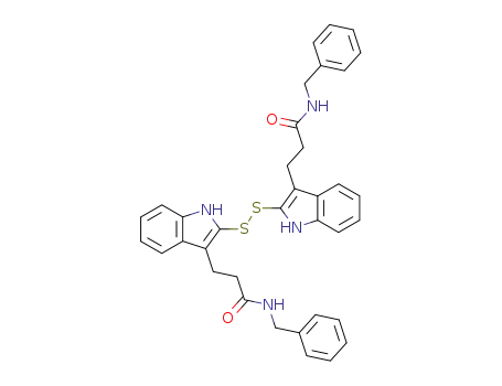 N-Benzyl-3-{2-[3-(2-benzylcarbamoyl-ethyl)-1H-indol-2-yldisulfanyl]-1H-indol-3-yl}-propionamide