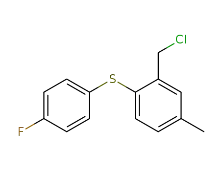 3-methyl-6-[(4'-fluoro-phenyl)-thio]-benzyl chloride