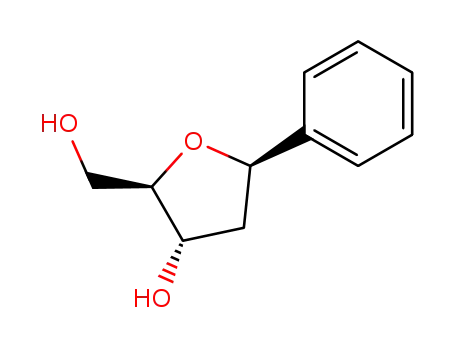 Molecular Structure of 95041-49-9 (1,2-dideoxy-1-phenyl-beta ribofuranose)