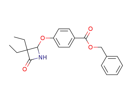 (R,S)-2-[4-(benzyloxycarbonyl)phenoxy]-3,3-diethylazetidin-4-one