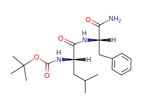 Molecular Structure of 33900-15-1 (L-Phenylalaninamide, N-[(1,1-dimethylethoxy)carbonyl]-L-leucyl-)