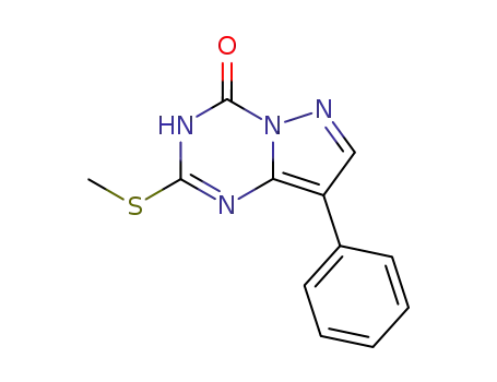 2-(methylsulfanyl)-8-phenyl-pyrazolo[1,5-a][1,3,5]triazin-4(3H)-one