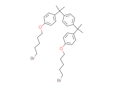 Molecular Structure of 182318-36-1 (α,α'-bis[(5-bromopentoxy)phenyl]-1,4-di(isopropyl)benzene)