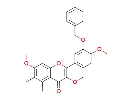 2-(3-Benzyloxy-4-methoxy-phenyl)-3,7-dimethoxy-5,6-dimethyl-chromen-4-one
