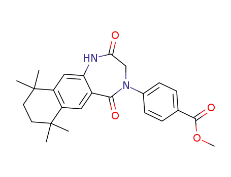 4-(7,7,10,10-Tetramethyl-2,5-dioxo-1,2,3,5,7,8,9,10-octahydro-naphtho[2,3-e][1,4]diazepin-4-yl)-benzoic acid methyl ester