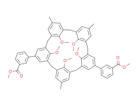 11,23-m-methoxycarbonylphenyl-5,17,29-trimethyl-31,32,33,34,35-pentamethoxycalix[5]arene