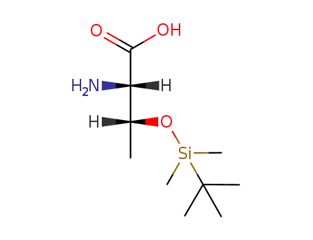 Molecular Structure of 104197-64-0 (L-Threonine, O-[(1,1-dimethylethyl)dimethylsilyl]-)