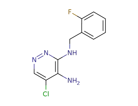 4-amino-5-chloro-3-<(2-fluorobenzyl)amino>pyridazine