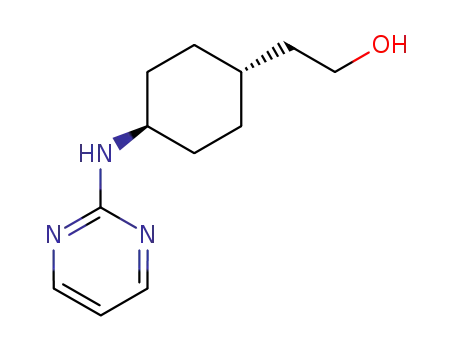 Cyclohexaneethanol, 4-(2-pyrimidinylamino)-, trans-