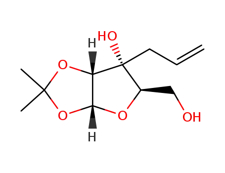 1,2-O-isopropylidene-3-C-(prop-1-en-3-yl)-α-D-ribofuranose