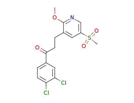 1-Propanone,
1-(3,4-dichlorophenyl)-3-[2-methoxy-5-(methylsulfonyl)-3-pyridinyl]-