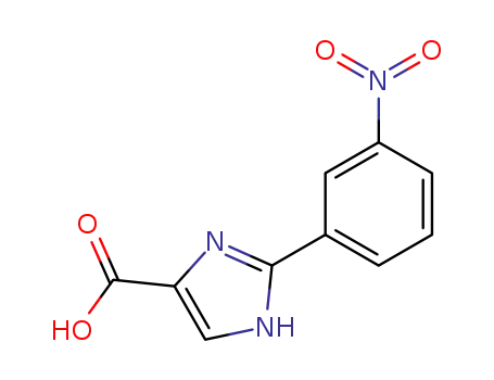 Molecular Structure of 601494-32-0 (1H-Imidazole-4-carboxylic acid, 2-(3-nitrophenyl)-)