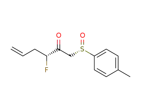 (4R)-4-fluoro-5-oxo-6-<(S)-(4-methylphenyl)sulfinyl>hex-1-ene
