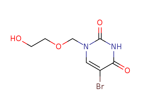 2,4(1H,3H)-Pyrimidinedione,5-bromo-1-[(2-hydroxyethoxy)methyl]-