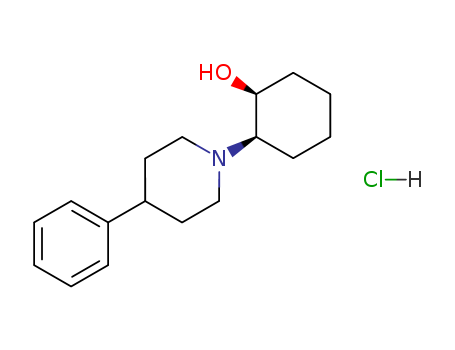 Cyclohexanol,2-(4-phenyl-1-piperidinyl)-, hydrochloride (1:1), (1R,2R)-rel-