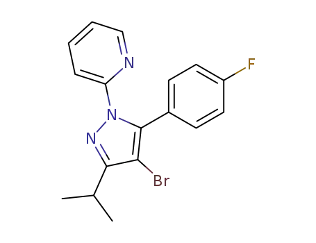 Pyridine,
2-[4-bromo-5-(4-fluorophenyl)-3-(1-methylethyl)-1H-pyrazol-1-yl]-