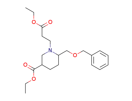 ethyl 2-benzyloxymethyl-1-[2-(ethoxycarbonyl)ethyl]-5-piperidinecarboxylate
