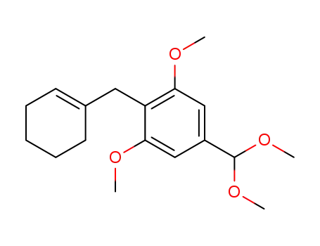 Benzene,
2-(1-cyclohexen-1-ylmethyl)-5-(dimethoxymethyl)-1,3-dimethoxy-