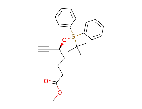 6-Heptynoic acid, 5-[[(1,1-dimethylethyl)diphenylsilyl]oxy]-, methyl ester,
(S)-