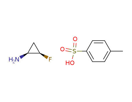 Molecular Structure of 143062-73-1 ((1R,2S)-Fluorocyclopropylamine tosylate)