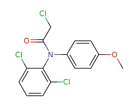 Molecular Structure of 207395-03-7 (2-CHLORO-N-(2,6-DICHLOROPHENYL)-N-(4-METHOXYPHENYL) ACETAMIDE)