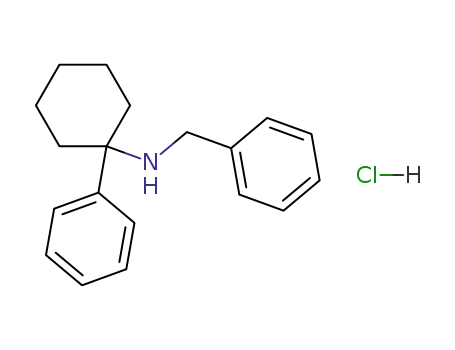 Benzenemethanamine, N-(1-phenylcyclohexyl)-, hydrochloride