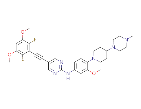 5-[(2,6-difluoro-3,5-dimethoxyphenyl)ethynyl]-N-{3-methoxy-4-[4-(4-methylpiperazin-1-yl)piperidin-1-yl]phenyl}pyrimidin-2-amine