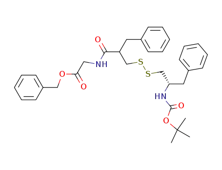 [2-((S)-2-tert-Butoxycarbonylamino-3-phenyl-propyldisulfanylmethyl)-3-phenyl-propionylamino]-acetic acid benzyl ester